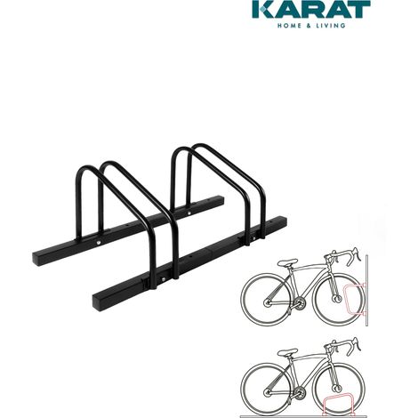 Fahrradständer Linus Zur Boden- oder Wandmontage Schwarz Für 2 Fahrräder