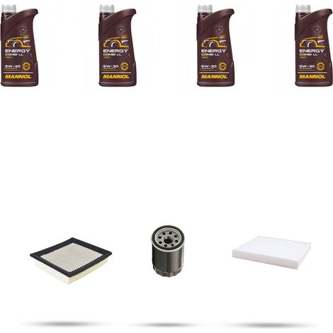 Kit tagliando 3 FILTRI e 4L OLIO compatibile con Suzuki Sx4 1.6 VVT 82kw Dal 2006 (1/4)