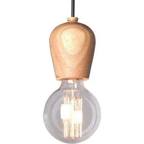 Lámpara de techo con diseño geométrico de madera, luz E27, adecuada para restaurantes, salas de estar, oficinas y cafeterías.