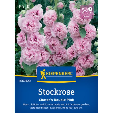 Kiepenkerl Blumensamen Stockrosen Chater’s Double Pink für ca. 30 Pflanzen