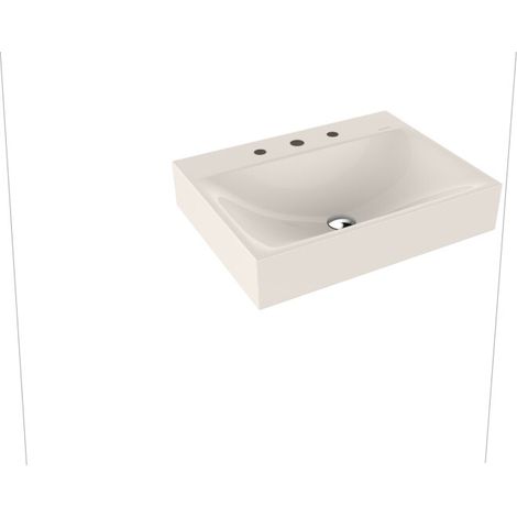 Kaldewei 904306013231 Lavabo mural SILENIO, M.3044 avec trop-plein 600x460 (1/2)