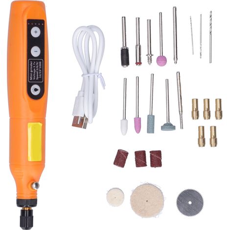 Kit de Gravure 26 Pièces avec Stylo Graveur Rechargeable 5 Vitesses pour Fournitures Industrielles (1/5)
