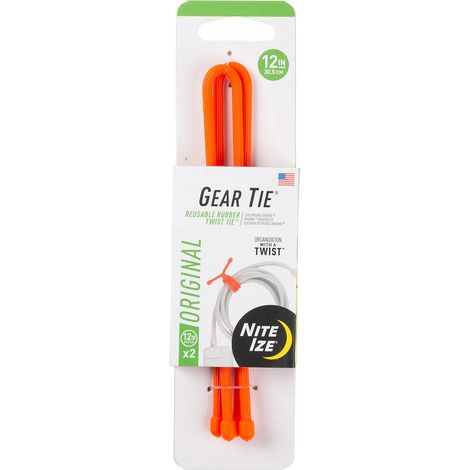 Nite Ize GT12-31-2R3 Cravatta Twist, Arancione Acceso, 12" -2 Pack (1/5)