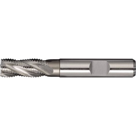 Fresa de vástago DIN 844 Tipo HR D.6mm Longitud de corte 19mm HSS-Co5 Weldon TW (1/2)