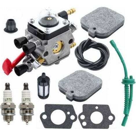 Vergaser für Stihl Laubbläser BG65, SH55 und SH85, inklusive Dichtungen, Zündkerze, Luftfilter, Kraftstoffleitung und Gummitülle. Teilenummer 4229-120-0650 (1/4)