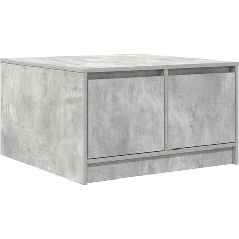 Maison Exclusive - Couchtisch mit Schubladen Betongrau 70,5x70x40