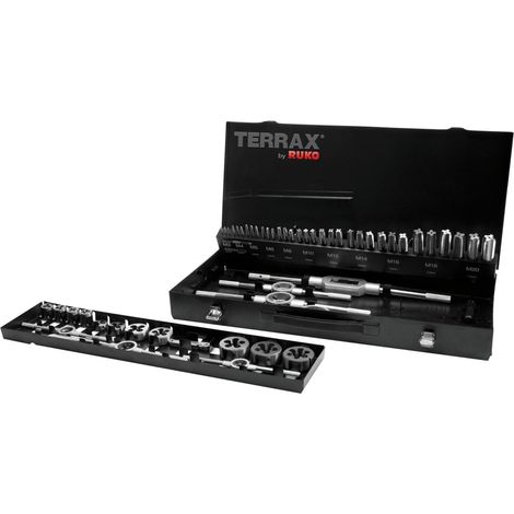 TERRAX by RUKO Gewindeschneidwerkzeug-Satz M HSS - 54 tlg. (Magazin Stahlblech) - A245040