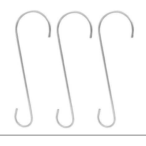 3pc Bird Feeder Hanging Hooks 'S' Hooks Strong Rust Resistant Bird Feeder Hooks Plant Hanger Tree Branch Hook Garden Outdoor Hanging Heavy Duty Hardwearing (1/5)