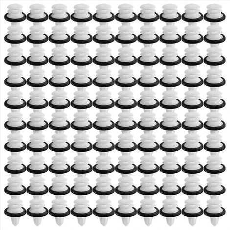 100 clips de fixation pour panneaux de garniture de porte en plastique 1025401-00-A 102540100A (1/5)