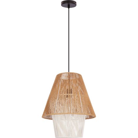 Suspension Africa noire blanche beige E27 40W Candellux (1/2)