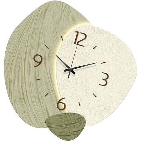Orologio da parete silenzioso per bambini, senza ticchettio, adatto come orologio decorativo in bagni, aule scolastiche, fattorie, ecc., ecologico. (1/5)