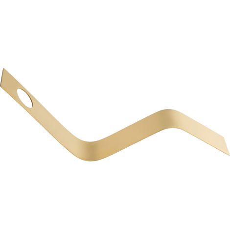 Einzigartiges S-förmiges Weinregal, schlichtes Design, ideal für die Bartheke, Gold (1/5)