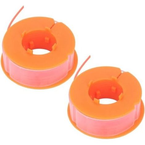 2pcs Ligne de Bobine de Débroussailleuse, Ligne de Bobine de Tondeuse à Gazon Remplacement D'accessoires de Tondeuse en Nylon Adaptés pour Bosch Art 30 Art 30FA(Orange) (1/5)
