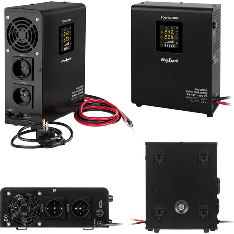Rebel Power 500 USV Wandmontiertes Notstromaggregat 12V/230V 500VA/300W (1/5)