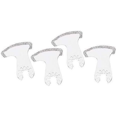 Kit de 4 Lames de Scie, Lames de Scie Diamantées Type de Trou Universel Lames de Mélange Multifonction Outils pour Couper et Tailler Les Carreaux Ciment (1/5)