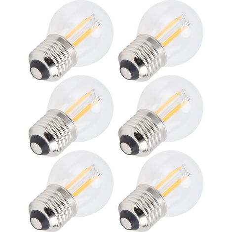 Stück dimmbare LED-Lampen, G45 E27, 4 W, transparente Glühlampen, warmweißes Licht, 110 V, für die Heimbeleuchtung (1/5)
