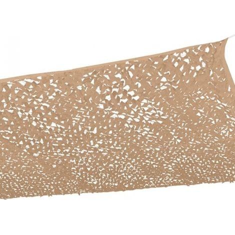 Voile d'ombrage rectangulaire 3x4 m – Camouflage sable – Protection solaire anti-UV – Installation facile avec cordons durables (1/5)