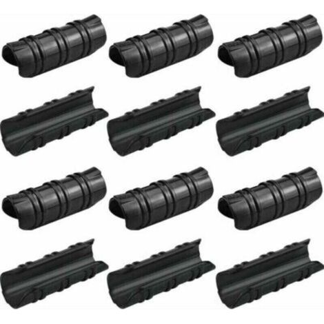 100 Pcs Serre Clips 25mm Clips Serre de Jardin Résistance aux Températures Elevées Fixation, XU,Bache Serre Durable Facile a Utiliser pour Fixation Serre Bannière Tuyau Jardin Films - Noir (1/4)