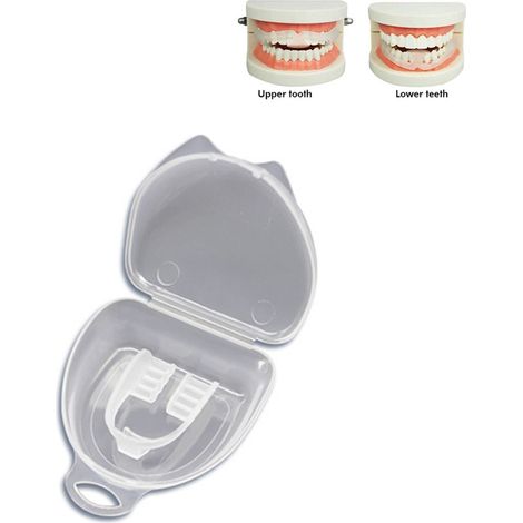 Protège-dents nocturne anti-grincement, protège-dents de sommeil pour bruxisme, protège-dents dentaire de nuit. (1/5)
