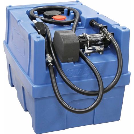 Cuve de ravitaillement gasoil PE 200L avec kit pompe à gasoil avec 20V Li-ion et 1 batt 4Ah