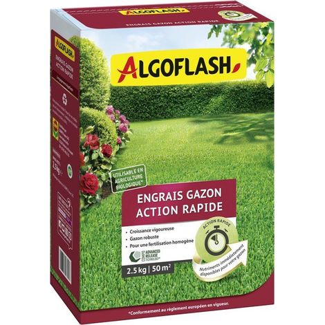 Engrais gazon - ALGOFLASH - Action rapide - 2,5 kg