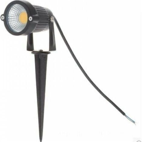 High-voltage floodlight, 5 W, warm white, LED, adjustable, garden floodlight, outdoor lighting, garden, patio (1/4)