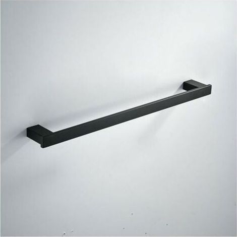 Porte-serviettes Salle de Bain, Acier Inoxydable, 40cm Barre Porte-serviette, Noir, BA8003B-40-Chrom (1/4)