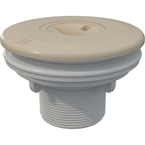 Buse d'aspiration AstralPool 00332CL090 beige pour piscine avec liner Ø50, filetage 2" (1/2)