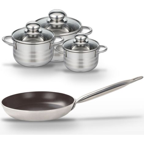 Lot Poêle 24 cm & 3 Faitouts Elo Bistro Line (1/5)