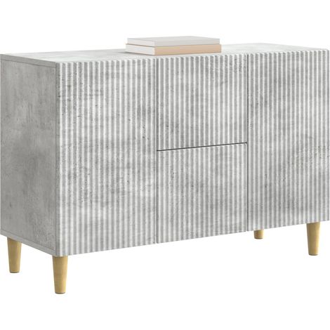 Maison Exclusive - Credenza Grigio Cemento 89 x 34,5 x 60 cm Legno ingegnerizzato