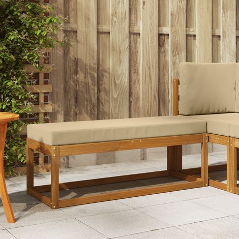 Maison Exclusive - Outdoor Hocker Bank Massivholz Akazie Natur (1/4)