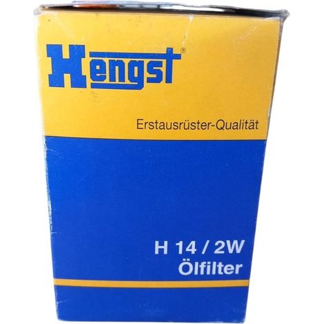 Filtro olio motore marca hengst filter codice filtro h 14 / 2w