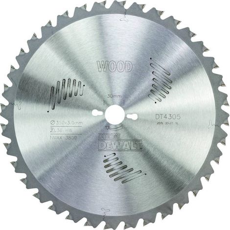 DeWalt DT4305-QZ - Hoja para sierras de brazo radial, 350 x 30 mm, 36D FT/DL +10º (1/3)