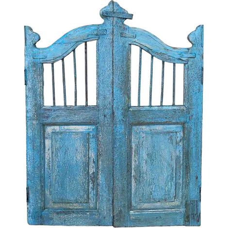 Puerta de madera acabado artesanal 80x3x103h cm