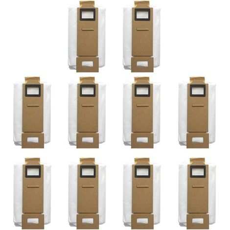 10 sacs à poussière compatibles avec les aspirateurs Roborock S7, T7, T7S, T7plus, T7Splus, S7Max, S70 et S75. Accessoires de rechange. (1/2)