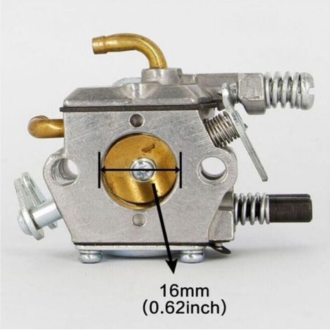 Carburateur MP16 - Compatible Tronçonneuse 2 Temps 45 cc 52 cc 58 cc - Pour Modèles MP16 MP16-7 - 1 Pièce