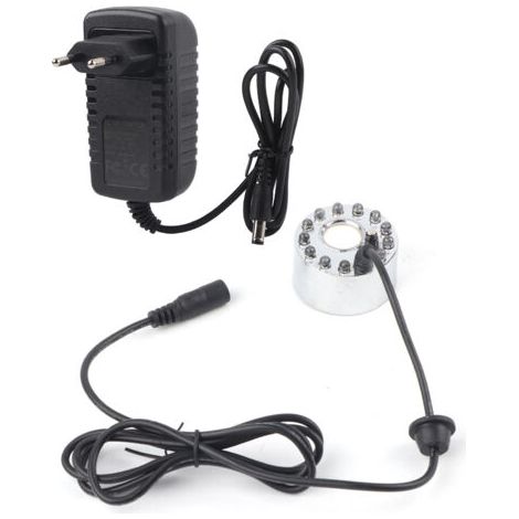 QORVA-Jeffergarden LED coloré Aquarium Reptile réservoir brumisateur éclairage humidificateur atomiseur (prise ue 100-240 V) (1/5)