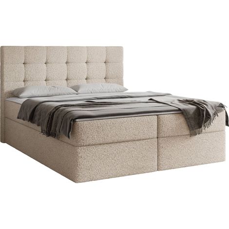 Cama continental Comfivo Osculum I, Lambi 06, Continental, Doble, 180x200, Tapiz, Somieres, 183x206x112cm (1/5)