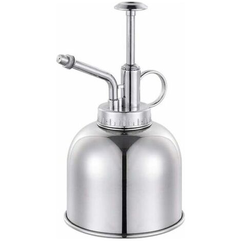 Nebulizzatore per piante, nebulizzatore d'acqua vintage classico premium per interni, spruzzatore decorativo per piante con pompa, zucca per piante aeree, orchidee e altro - ottone lucido (