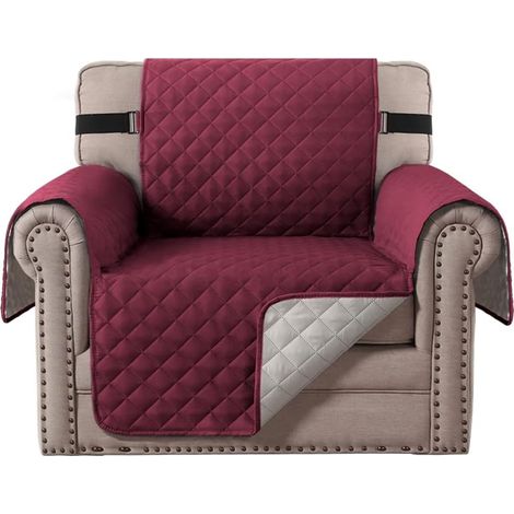 Protective Sofa Cover for Dogs/Cats/Pets - Quilted Furniture Protector with Non-Slip Elastic Strap - Water Resistant - Sofa Cover (1/5)