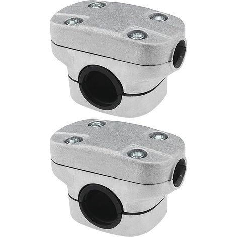 abrazaderas para mango de desbrozadora, soporte de mango de aluminio de 26 mm, abrazadera de soporte fijo para accesorios de cortacésped (1/5)