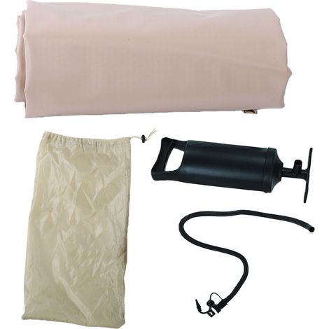 Matelas de Camping pneumatique spacieux, tapis de couchage gonflable pour 2 personnes, avec pompe, pour sac à dos, randonnée, tente de voyage, 192cm (1/5)