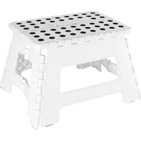 Marchepied pliant 31.5 x 25.5 x 22 cm – Charge maximale 150 kg – Pour espaces confinés – Idéal pour enfants et adultes