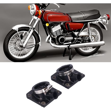 1 paire d'adaptateurs de collecteur d'admission de carburateur pour Yamaha YFZ 350 RD350 YFZ350 (1/5)