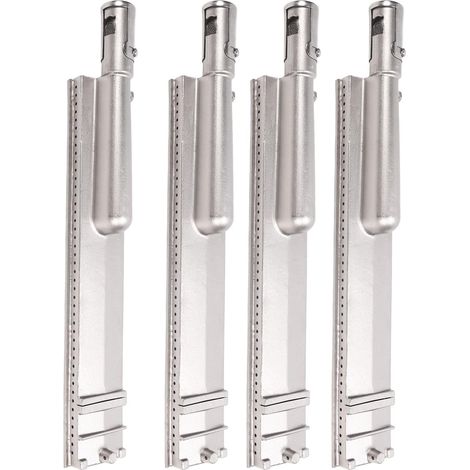 Tubes de Brûleur de Gril à Gaz en Acier Inoxydable 304 4 Pièces Pièces de Rechange de Tube de Brûleur de Barbecue Haute Résistance Tubes de Brûleur de Gril de Remplacement pour (1/5)