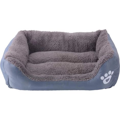Coussin Lit pour Chat Chien Moelleux et Chaud, Matelas Canin Confortable 43x32cm, Canapé pour Animal Domestique, Duvet Félin Douillet (1/2)