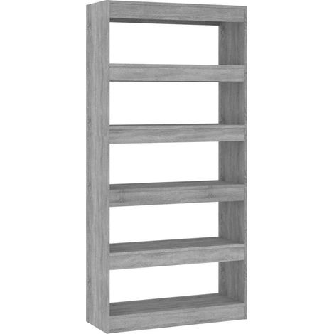 Maison Exclusive - Libreria/Divisorio Grigio Sonoma 80x30x166 cm in Truciolato (1/5)