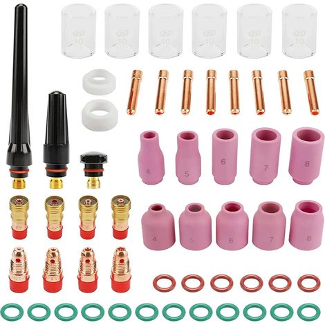 55 Pièces Accessoires de Poste a Souder Fil Fourré, Kit D'accessoires de Soudage Tig, Consommables pour Pistolet de Soudage TIG pour WP - 9/17/18/26 TIG Torche Soudage (1/5)