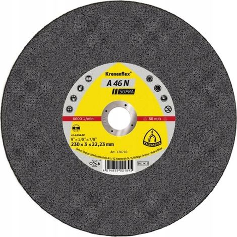 Disco de corte de aluminio KLINGSPOR A46N 125x2,5 mm (1/2)