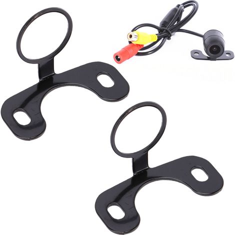 Kit de montage de caméra de recul pour voiture, avec adhésif, support arrière universel réglable pour rétroviseur, trous de vis de 13mm, petit papillon (1/5)